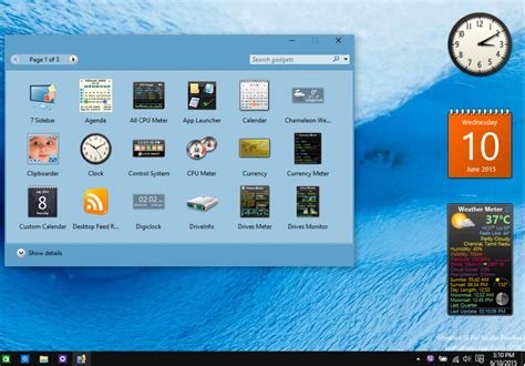 widgets gratuitos windows 10